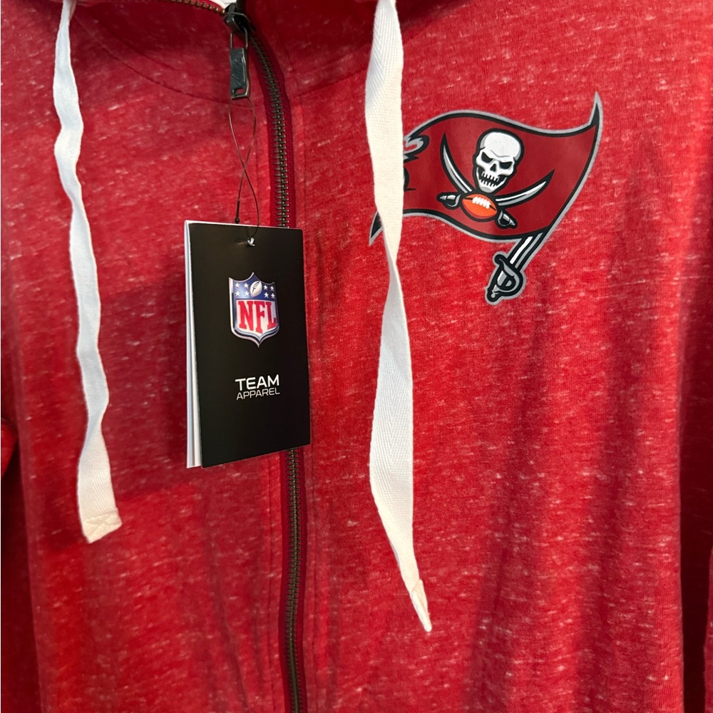 Nike Women’s Red/White Tampa Bay Buccaneers Monaco Lightweight Full-Zip Hoodie - Picture 7 of 11